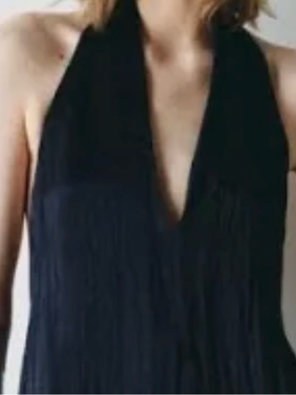 ZARA NWT STUNNING HALYER DRESS BLACK MED